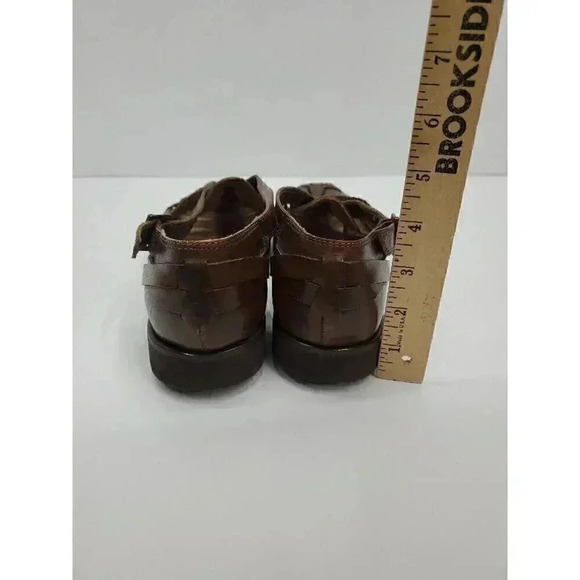Vintage World Class Buffalind Leather Strappy Sandals Women's Size 10 Y2K - Picture 6 of 9